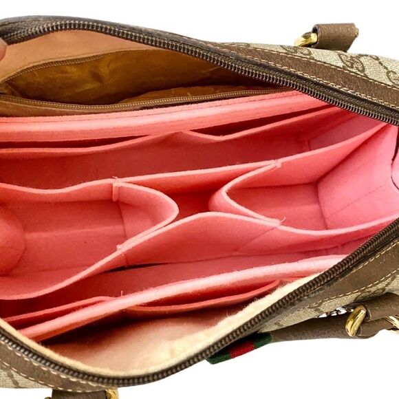 GUCCI Sherry Line Pvc Leather Boston Handbag 👜 - Picture 17 of 17